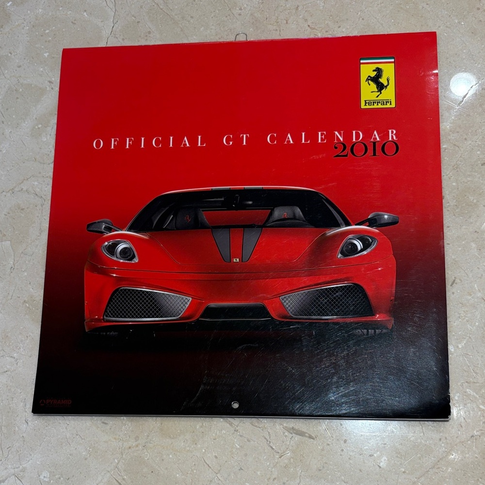 Ferrari Red and Black GT 2010 Calendar